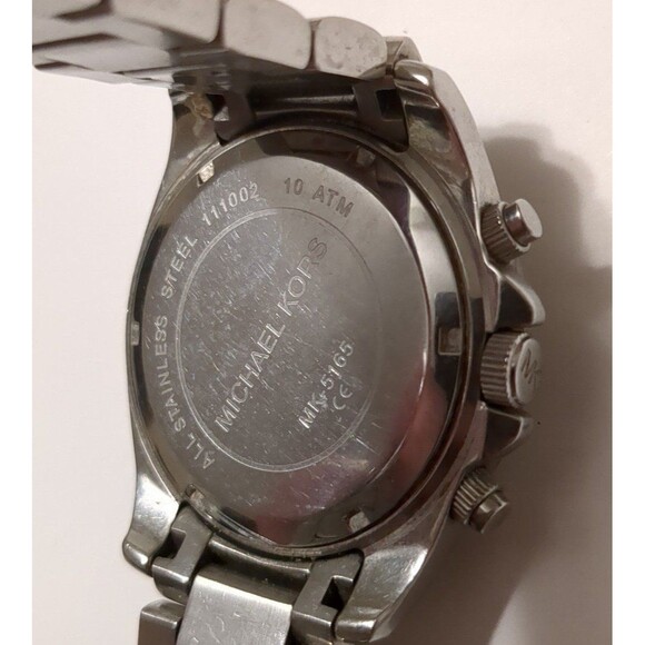 Michael Kors Silver tone Blair Glitz Chrono SS Quartz Women's Watch MK5165 - Picture 4 of 4